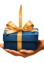 hand with gift