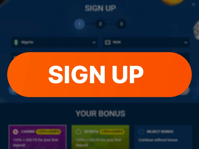 Screenshot of the “Sign Up” button highlighted to complete registration.