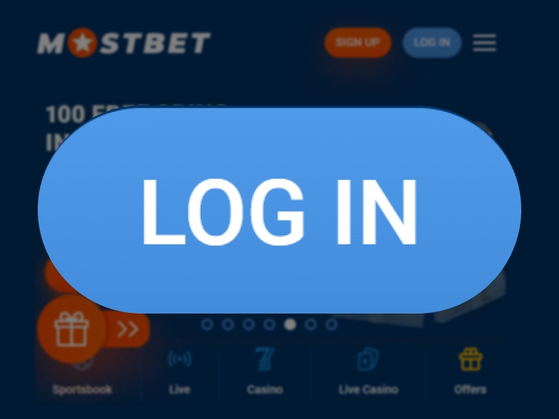 Screenshot of the MostBet Nigeria login page on the official website or app.