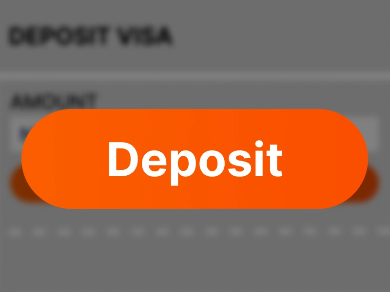 Screenshot of the confirmation screen showing the “Deposit” button