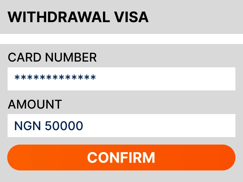 Screenshot of the payment details form for entering bank account