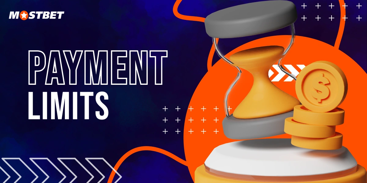 3D hourglass with coins representing MostBet payment limits